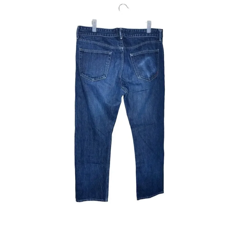 Banana Republic Slim Jeans Men's Size 35 x 30 - Dark Wash Mid Rise Cotton Pocket